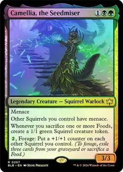 Camellia, the Seedmiser R Bloomburrow 207 NM FOIL - Image 1