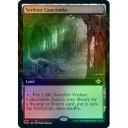 FOIL VERDANT CATACOMBS (EXTENDED ART) Modern Horizons 2 Magic MTG MINT CARD - Image 1