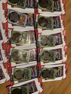 Lot of 20 Pokemon TCG Destined Rivals Checklane Blister Packs. Coin And Promo - Image 4