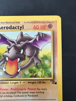 Pokemon TCG Vintage Non Holo Rare Aerodactyl Fossil 16/62 WotC - Image 3