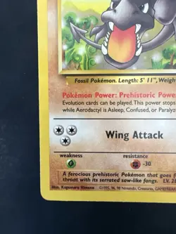 Pokemon TCG Vintage Non Holo Rare Aerodactyl Fossil 16/62 WotC - Image 5