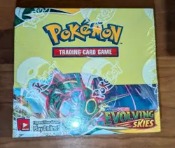 Pokemon TCG Sword & Shield EVOLVING SKIES Booster Box Factory Sealed 36 Packs - Image 2