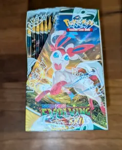 Pokemon TCG Sword & Shield EVOLVING SKIES Booster Box Factory Sealed 36 Packs - Image 3