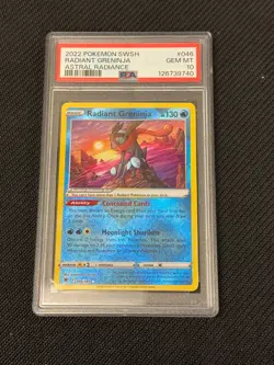 POKEMON ASTRAL RADIANCE RADIANT GRENINJA 046/0189 PSA 10 GEM MINT PK962 - Image 1