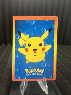 Pikachu Vintage Pocket Monsters Vending HOLO Prism Sticker Bandai 1999 Nintendo - Image 2