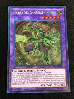 Yugioh Secret Six Samurai Rihan SPWA-EN006 1st Secret (NM) - Image 1