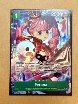 Perona Alt Art OP12-034 SR ENGLISH Legacy of the Master One Piece Card NM - Image 1