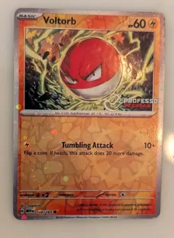 CUSTOM CARD Voltorb Professor Program COSMO HOLO Pokemon Custom Card - Image 4
