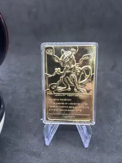 1999 Burger King Limited Edition Pokemon Trading Card Mewtwo, 23K Gold - Image 5