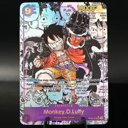 Monkey.D.Luffy OP09 Manga PROXY CARD- ENGLISH- High Quality Texture - Image 1