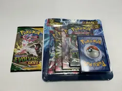 Pokemon TCG Lightning 4 Packs + 1 Bonus Card & 1 Extra Evolving Skies Pack - Image 1