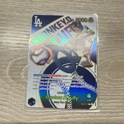 One Piece Los Angeles Dodgers Monkey D. Luffy Promo Card English - Image 1