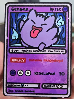 Rare Gengar #94 FanMade Pokemon Card Series (Fast Shipping) - Image 1