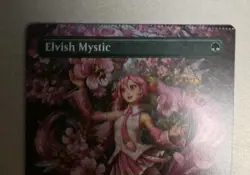 MTG Misprint Elvish Mystic Crimped Magic The Gathering Very Rare - Image 2
