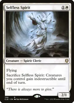 Selfless Spirit: MtG Magic the Gathering Commander Legends Baldur's Gate Rare - Image 1