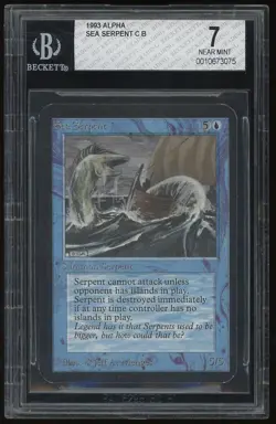 MTG Limited Edition Alpha 1993 Sea Serpent BGS 7.0 NM Old School 93/94 - Image 1