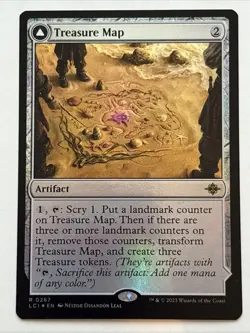MTG The Lost Caverns of Ixalan Treasure Map Foil 0267 NM Rare - Image 1