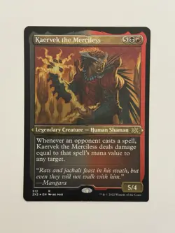 Kaervek the Merciless (Foil Etched) Double Masters 2022 Foil NM - Image 1