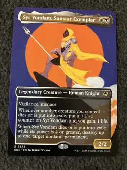 Magic MTG - Syr Vondam, Sunstar Exemplar (Borderless) - Edge of Eternities - Image 1