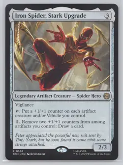 Iron Spider, Stark Upgrade Normal R Marvel's Spider-Man 166 NM - Image 1