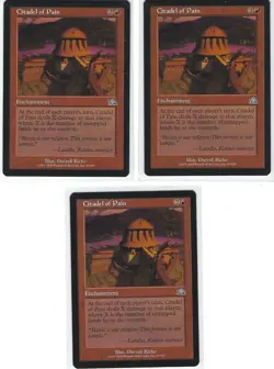 MTG Prophecy Citadel of Pain x 3 NM Never Played! - Image 1
