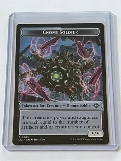Gnome Soldier Token 3 Colossal Dreadmaw 21 MTG Ixalan 2023 NM MT 8.0 + Non Foil - Image 1
