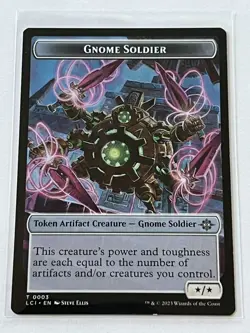 Gnome Soldier Token 3 Colossal Dreadmaw 21 MTG Ixalan 2023 NM MT 8.0 + Non Foil - Image 3
