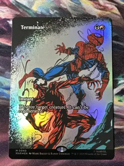 Terminate - Borderless FOIL - Spider-Man #40 Mythic, NM - Image 1
