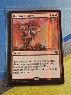 Magic the Gathering MTG From the Vault Annihilation BURNING OF XINYE Foil - Image 1