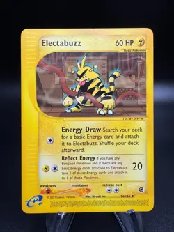 Pokemon Expedition ELECTABUZZ Uncommon Base Set #76/165 E-Series - Image 1