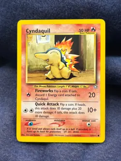 2000 Pokemon Cyndaquil Neo Genesis Set Unlimited 57/111 WOTC - Image 1
