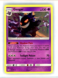 Gengar 70/214 Sm-Unbroken Bonds Regular Rare Pokemon TCG NM - Image 1