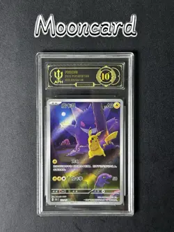APH Black 10* Pokemon Chinese 151 Gengar Pikachu Art Rare 2025 151C 172/151 AR - Image 1