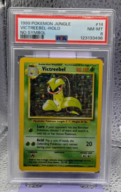VICTREEBEL 1999 Pokemon Jungle No Symbol Holo #14 Graded PSA 8 NM-MT - Image 1
