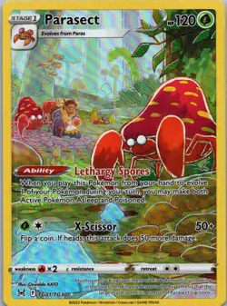 Pokemon TCG Parasect TG01/30 Lost Origin Trainer Gallery Holo NM - Image 1