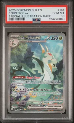 2025 POKEMON BLK EN-BLACK BOLT SPECIAL ILLUSTRATION RARE SERPERIOR EX PSA 10 - Image 1