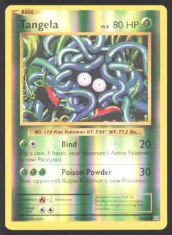 2016 Pokemon XY Evolutions Tangela Common Reverse Holo Foil #8 - Image 1