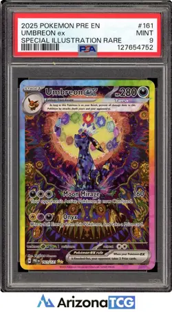 Pokemon 2025 Umbreon ex 161/131 SIR Prismatic Evolutions PSA 9 - Image 1
