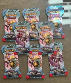 (8) Pokemon Journey Together Sleeved Booster Packs : Scarlet And Violet - Image 1