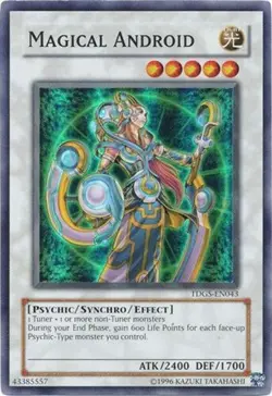 *** MAGICAL ANDROID *** MINT/NM SUPER RARE TDGS-EN043 YUGIOH! - Image 1