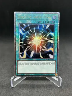 Yugioh Super Polymerization BLMR-EN089 Quarter Century Secret Rare 1st Ed NM - Image 1