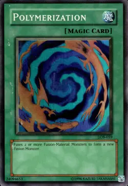 Yu-Gi-Oh! TCG Polymerization Legend of Blue Eyes White Dragon LOB-059 Unlimited - Image 1