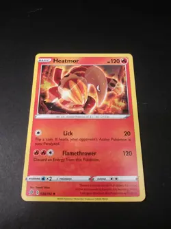 Pokemon Rebel Clash Heatmor Uncommon Card 034/192 NM - Image 1