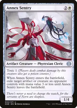 MTG #2 *UNCOMMON* Annex Sentry Phyrexia: All Will Be One (ONE) NM Card - Image 1