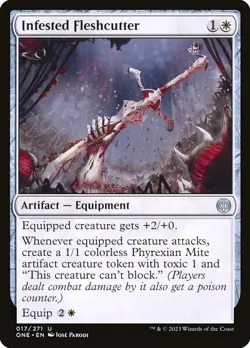 MTG #17 *UNCOMMON* Infested Fleshcutter Phyrexia: All Will Be One (ONE) NM Card - Image 1