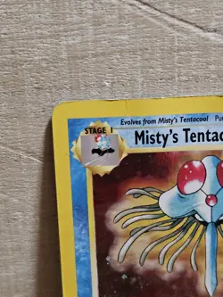 Misty's Tentacruel 10/132 Gym Heroes Pokemon Card Holo Rare Damaged - Image 3