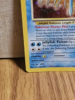Misty's Tentacruel 10/132 Gym Heroes Pokemon Card Holo Rare Damaged - Image 5