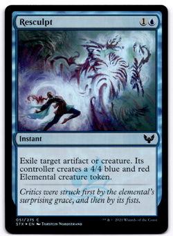 Resculpt - Strixhaven: School of Mages (STX) Foil Instant MTG Magic Card - Image 1