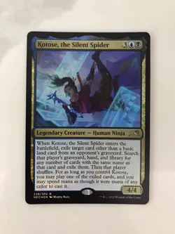 Kotose the Silent Spider Foil MTG Magic the Gathering Card NM Near Mint Neon NEO - Image 1