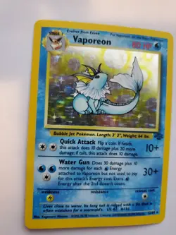 Vaporeon Jungle Set Holo Pokemon Card Base WOTC - Image 1